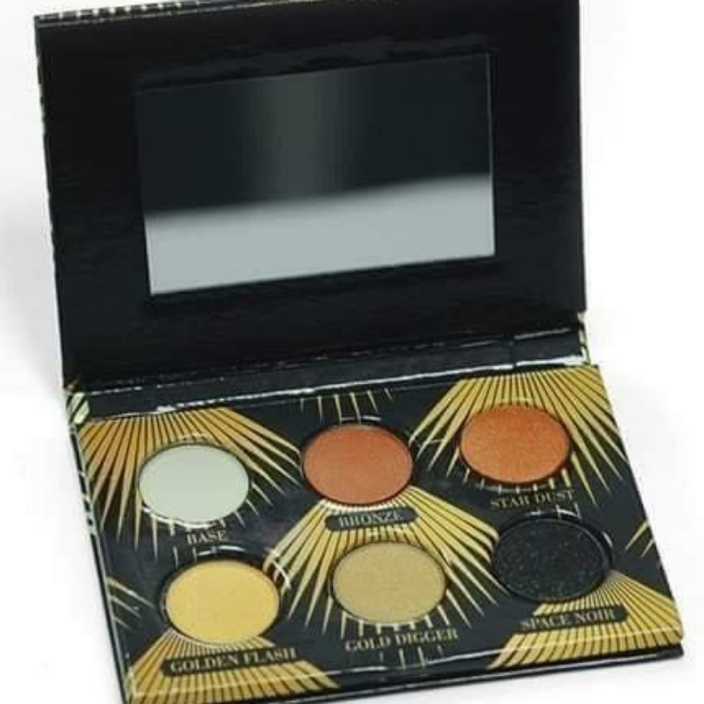 Farmasi Make up 24 K Gold Glam Eyeshadow palette 6 ubique colors Authentic New